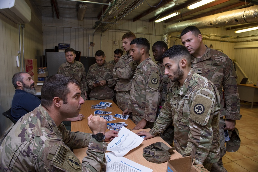 Task Force Warrior Soldiers take part in Career Day