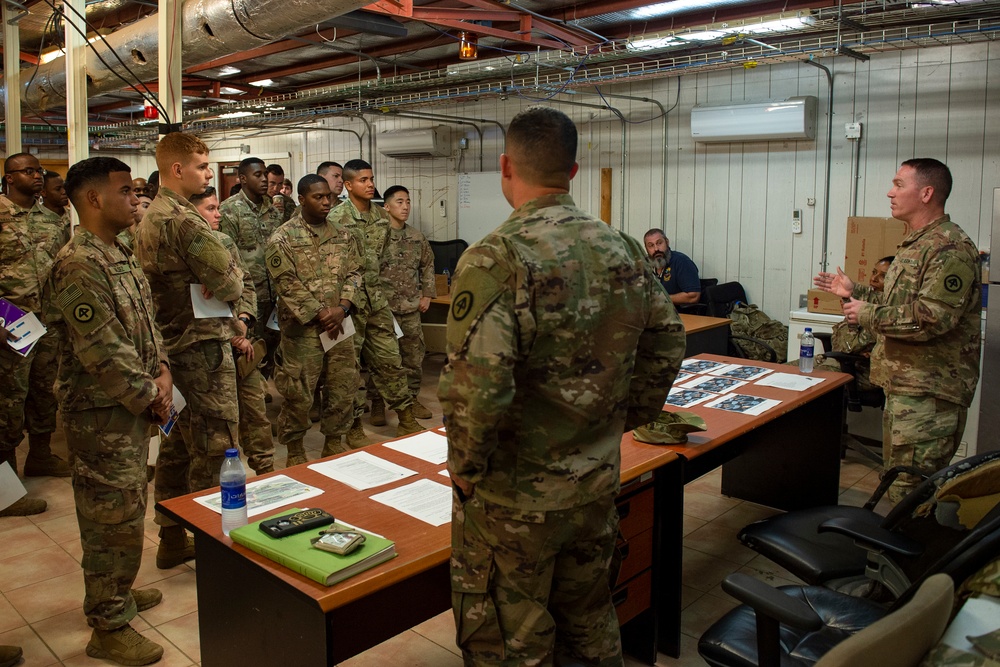 Task Force Warrior Soldiers take part in Career Day