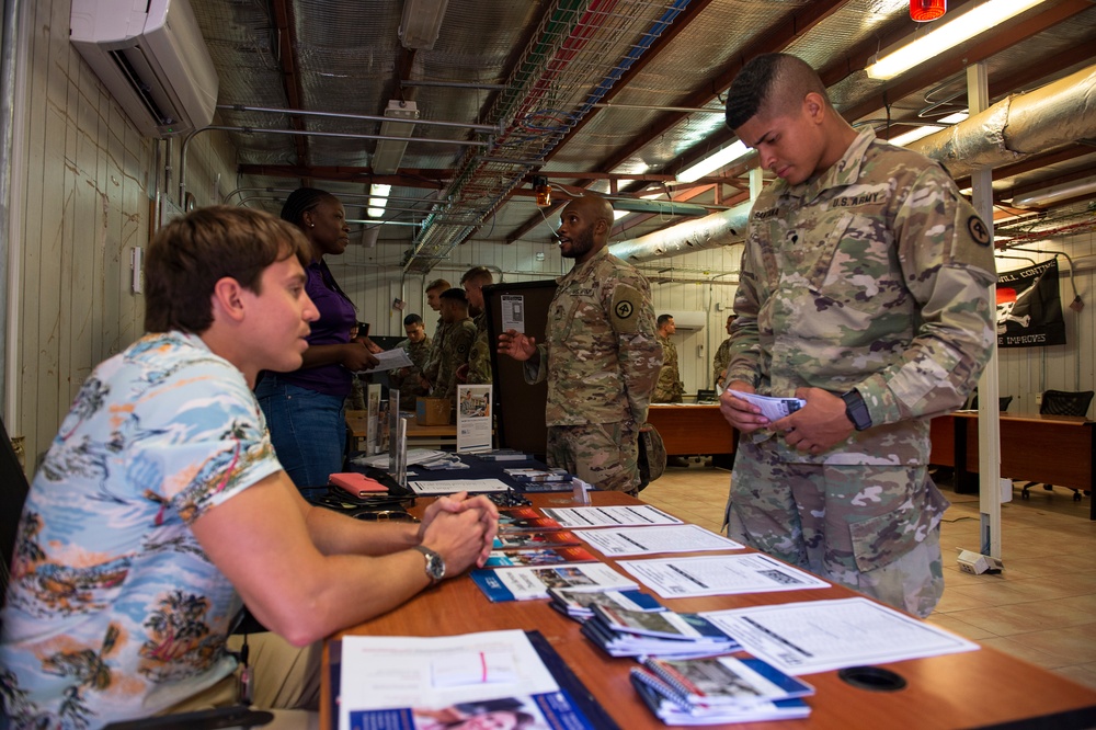 Task Force Warrior Soldiers take part in Career Day