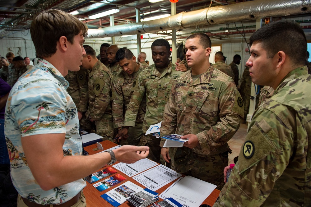 Task Force Warrior Soldiers take part in Career Day