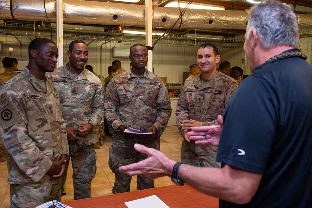 Task Force Warrior Soldiers take part in Career Day