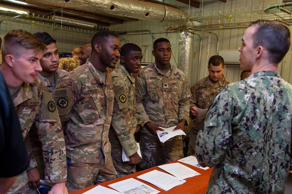 Task Force Warrior Soldiers take part in Career Day