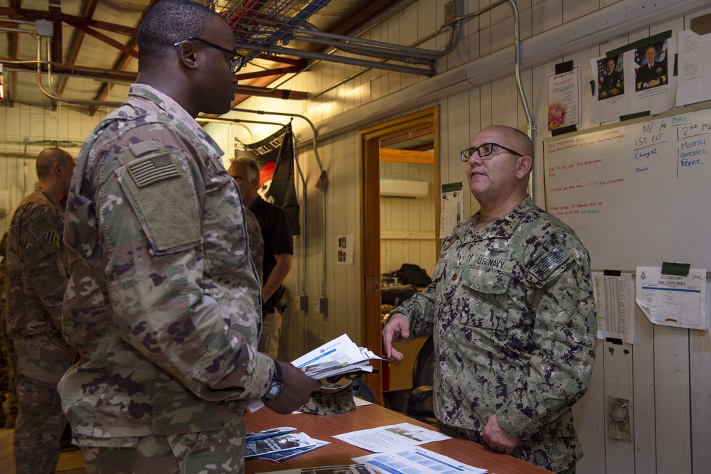 Task Force Warrior Soldiers take part in Career Day