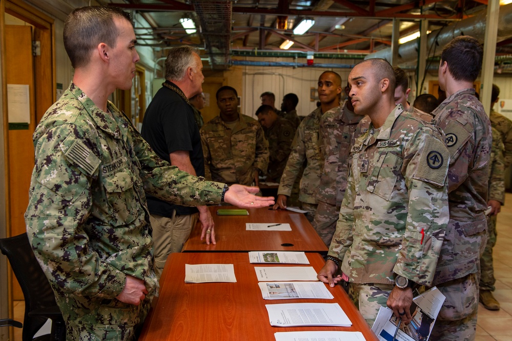 Task Force Warrior Soldiers take part in Career Day