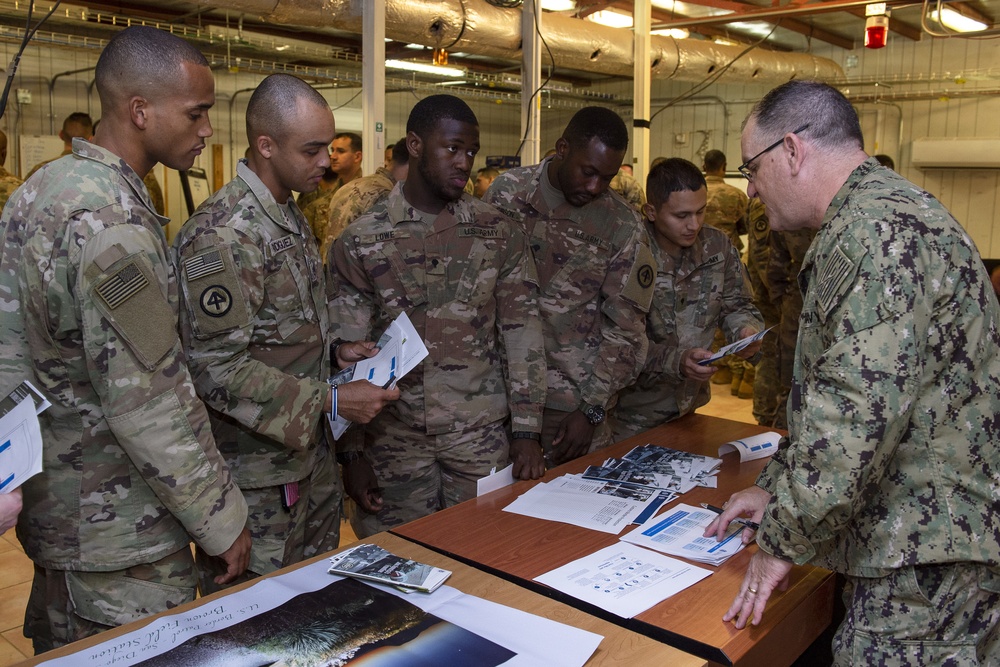 Task Force Warrior Soldiers take part in Career Day