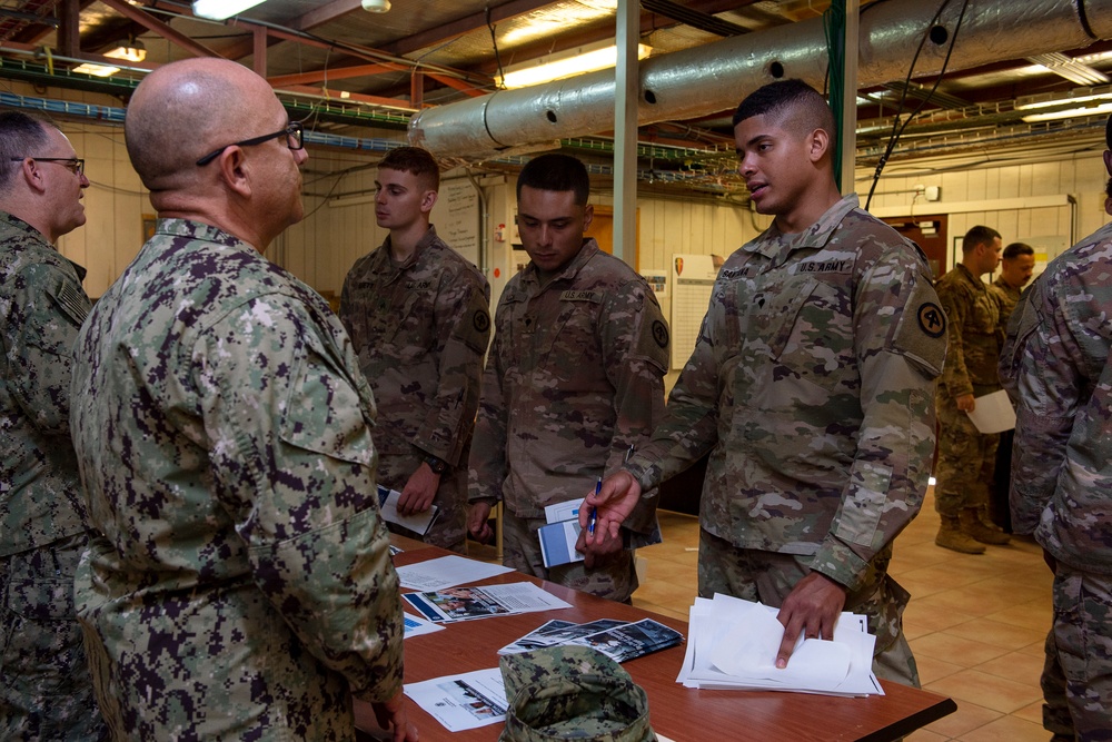 Task Force Warrior Soldiers take part in Career Day