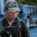 Cpl. Andres Nanez completes the ruck march for the European Best Sniper Competition, Grafenwoehr, Germany, July 25, 2019.