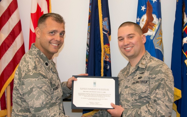Aube Promoted to First Lieutenant