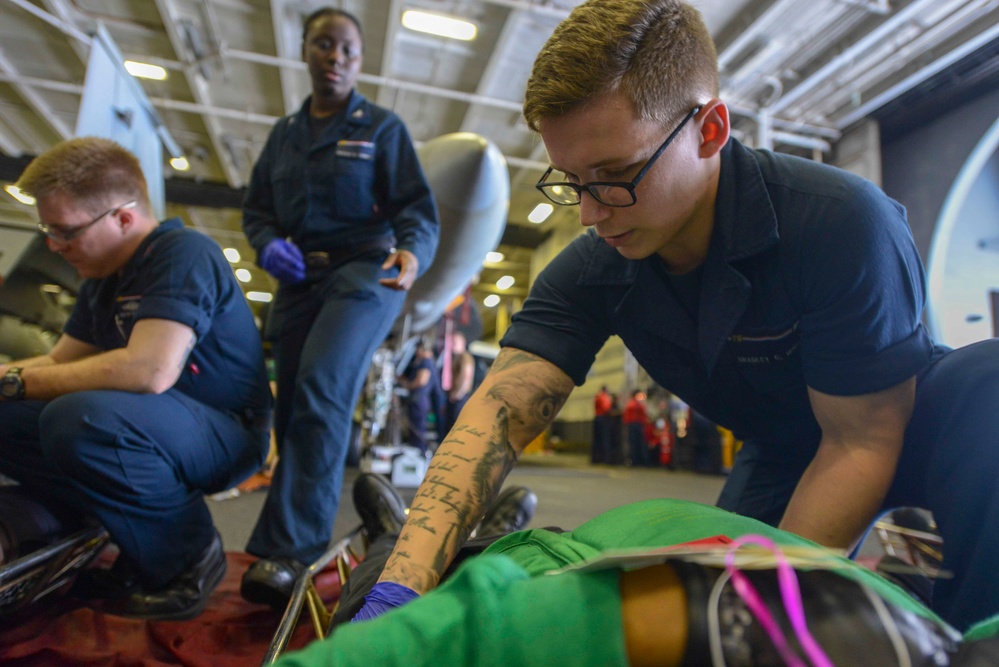 USS Ronald Reagan (CVN 76) Mass Casualty Drill
