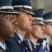 Whiteman AFB Honor Guardsmen stand ready to present flags during ceremony practice