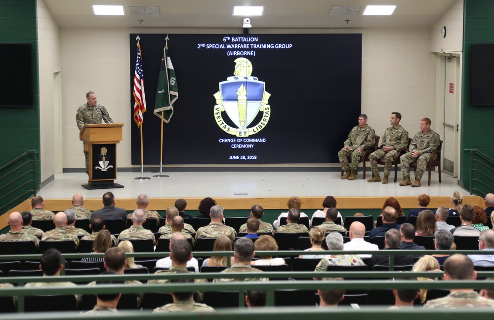 6th Battalion, 2nd SWTG (A) Change of Command