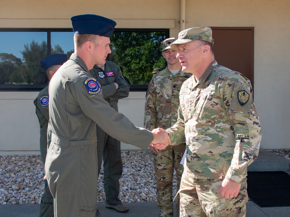 TRANSCOM Gen. Lyons visits Travis AFB