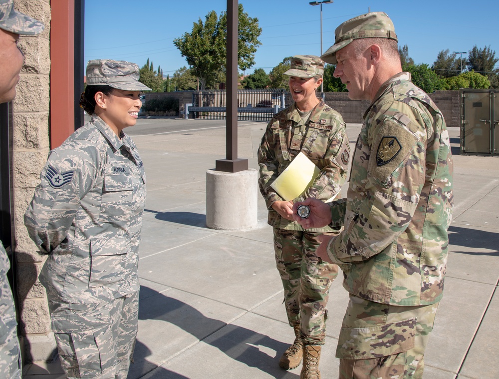 TRANSCOM Gen. Lyons visits Travis AFB