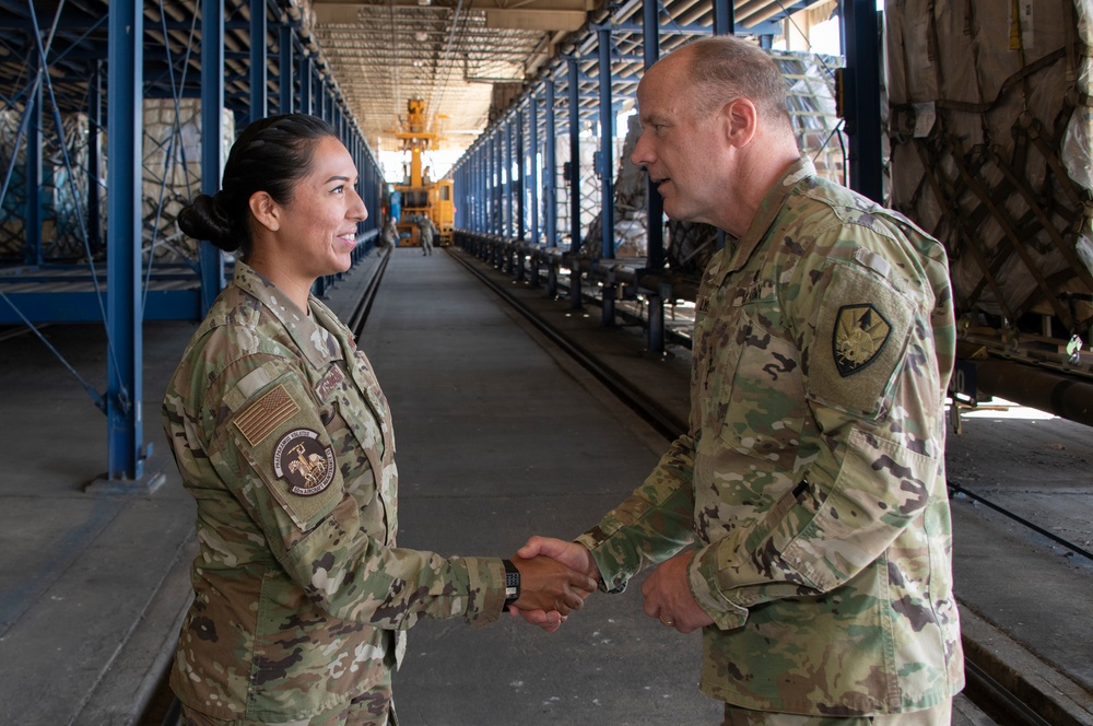 TRANSCOM Gen. Lyons visits Travis AFB