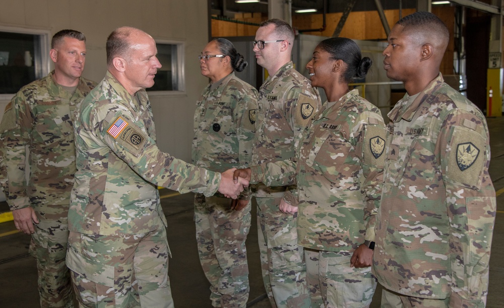 TRANSCOM Gen. Lyons visits Travis AFB