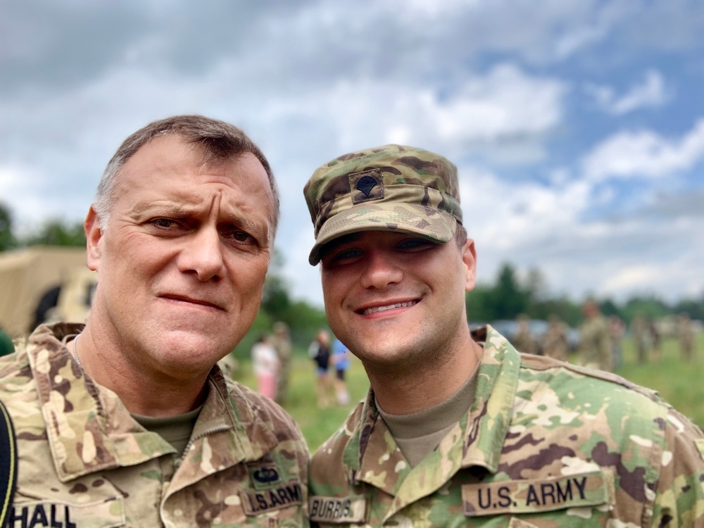 Soldier and his high school teacher meet again