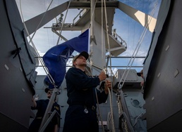 USS Gridley Assumes Flagship of SNMG1