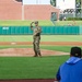 Shoffner throws first pitch