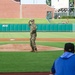 Shoffner throws first pitch