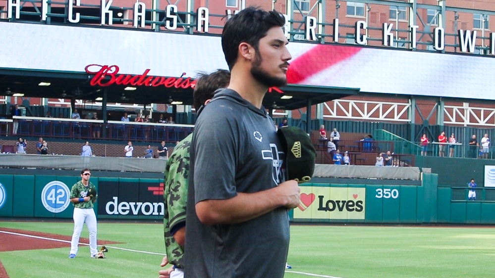 Military appreciation night at OKC Dodgers game