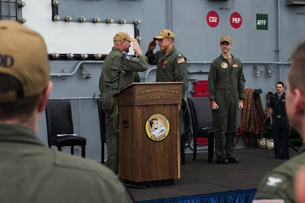 USS Abraham Lincoln Change of Command