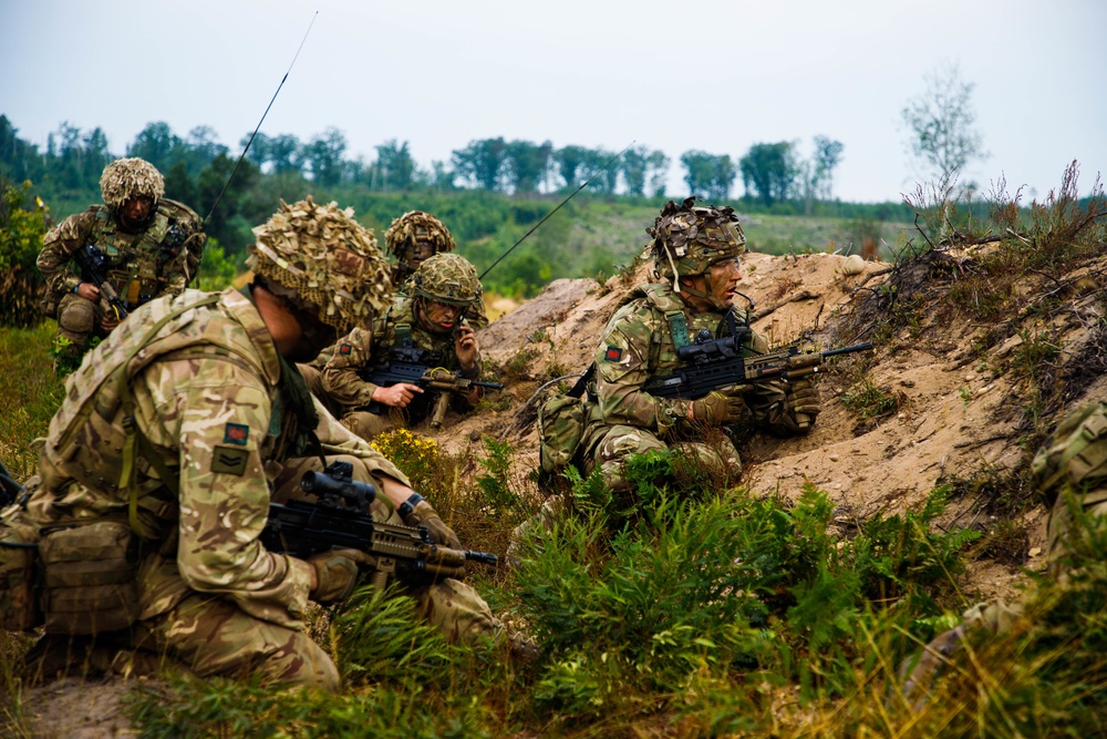 Royal Welsh Conducts Live-Fire Training Exercise at Camp Grayling