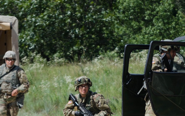 React to Small Arms Fire in a Convoy