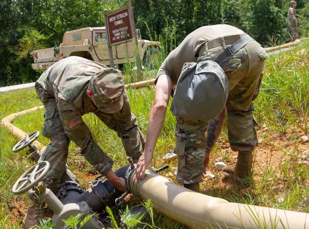 Soldiers Conducts Pipeline Checks