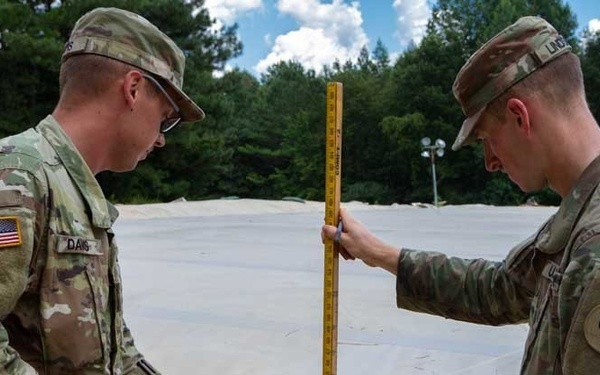Soldiers Measures Fuel Level
