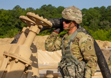 960th Quartermaster Company Soldier Breakdown Pump Station
