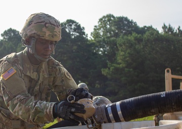 960th Quartermaster Company Soldier Breakdown Pump Station