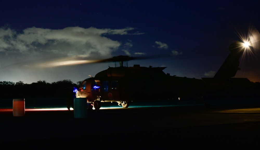 171 Aviation Regiment conduct night FARP operations