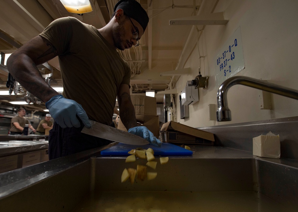 Galley Aboard USS Harpers Ferry