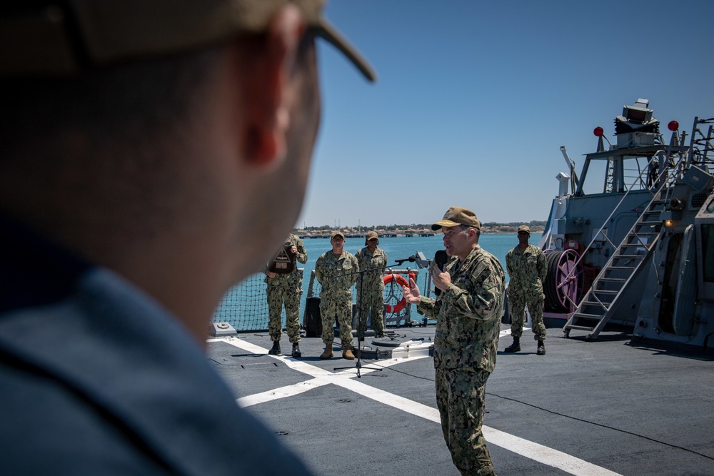 USS Porter (DDG 78) receives Battle E