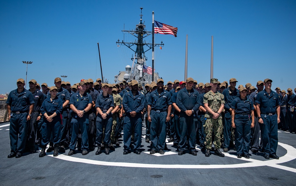 USS Porter (DDG 78) receives Battle E