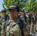 Recruits march in formation
