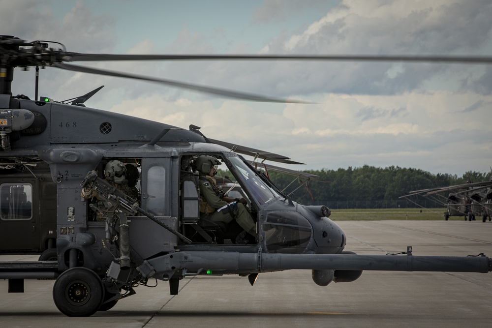 101st Rescue Squadron Pave Hawk combat search and rescue training during Northern Strike 19