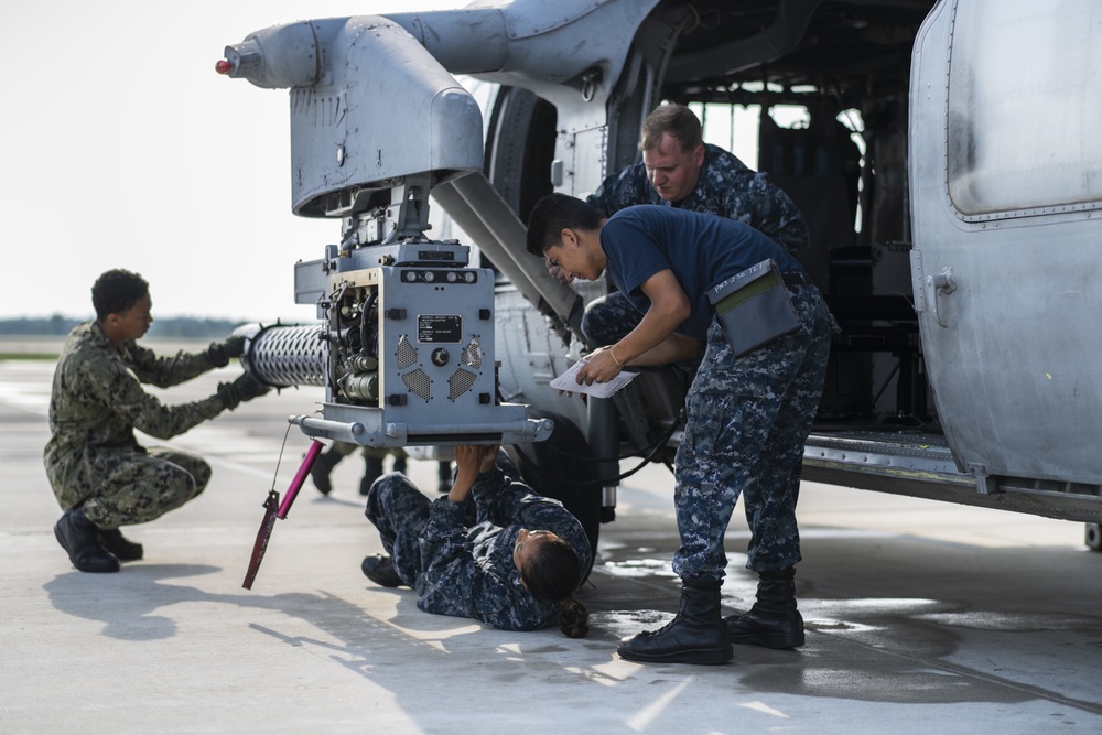 Helicopter Sea Combat Squadron Four maintainers at Northern Strike 19