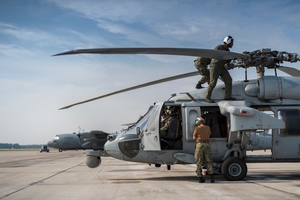 Helicopter Sea Combat Squadron Four maintainers at Northern Strike 19