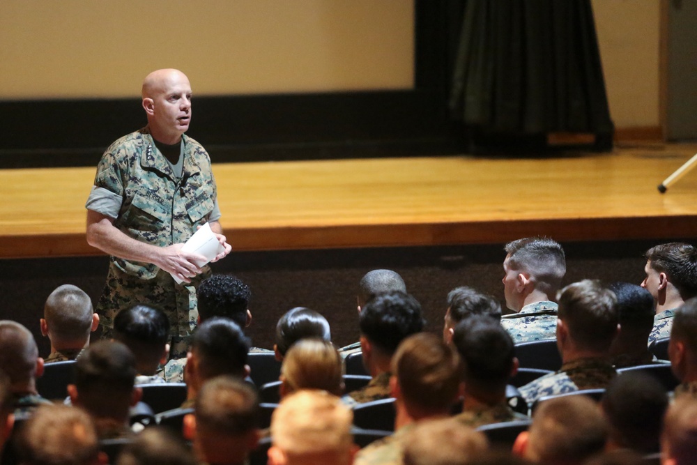 Commandant and Sergeant Major of Marine Corps hold town hall meeting on New River