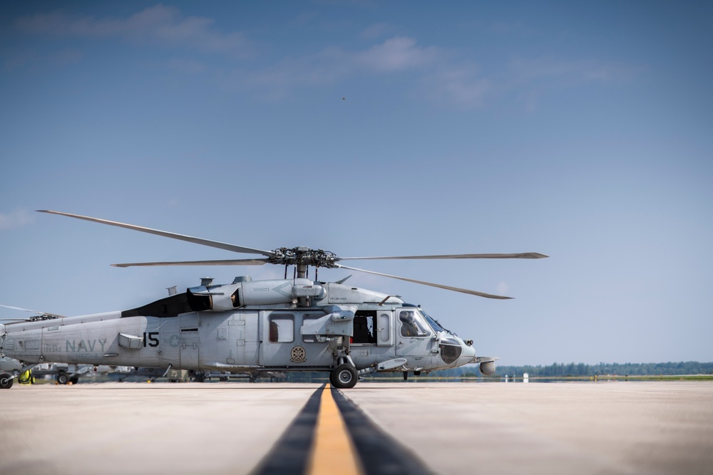 Helicopter Sea Combat Squadron Four maintainers at Northern Strike 19