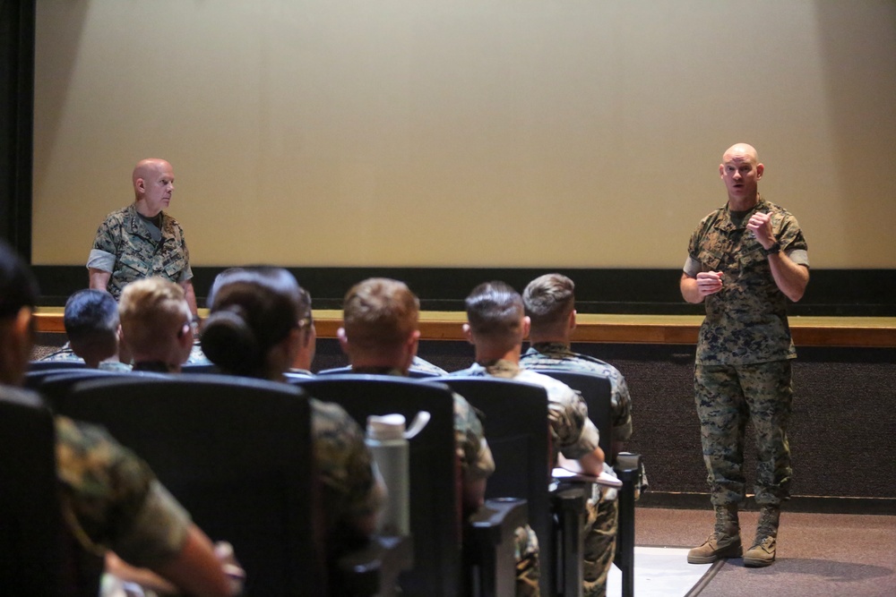 Commandant and Sergeant Major of Marine Corps hold town hall meeting on New River