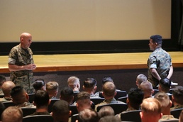 Commandant and Sergeant Major of Marine Corps hold town hall meeting on New River