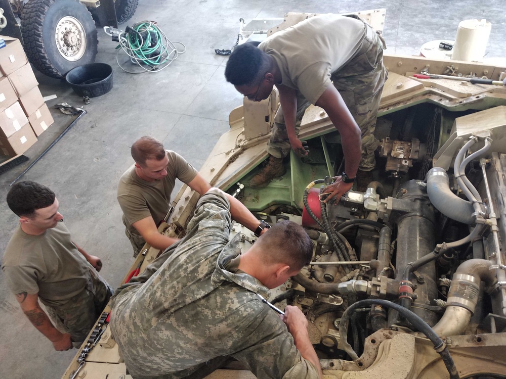 3-15 conducts Annual Services on their Bradleys
