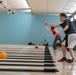 U.S. Sailor participates in a bowling tournament