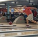 U.S. Sailor participates in a bowling tournament