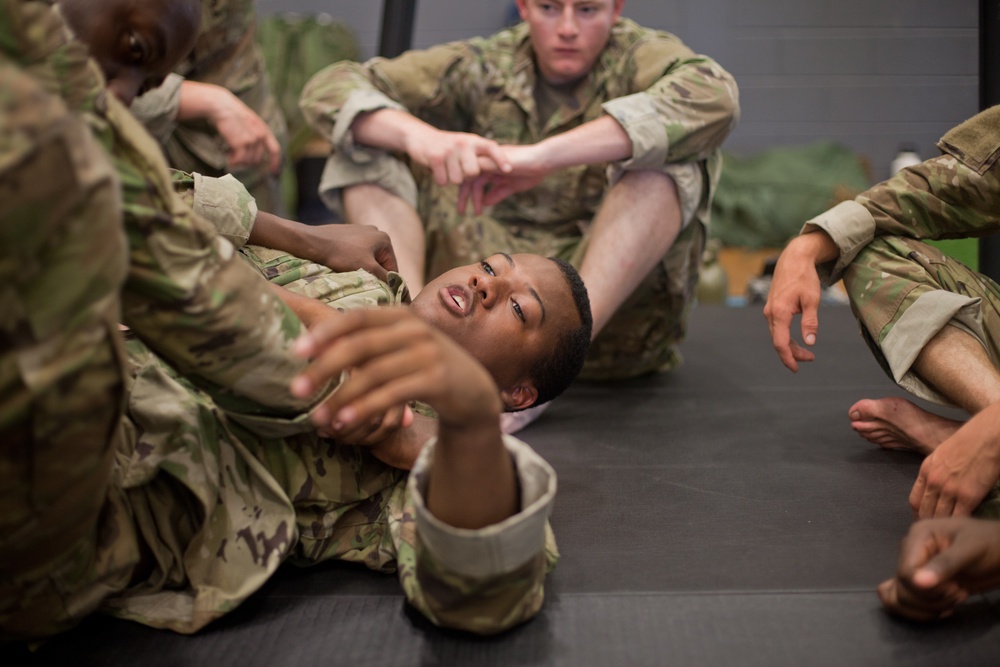 Close with and Destroy the Enemy: Signal Soldiers Practice Combatives