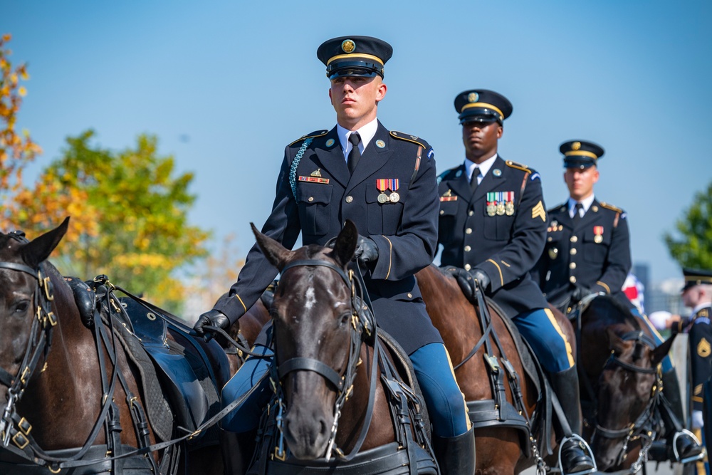 Military Funeral Honors with Funeral Escort Are Conducted For U.S. Army Private 1st Class John Taylor, Korean War Repatriation