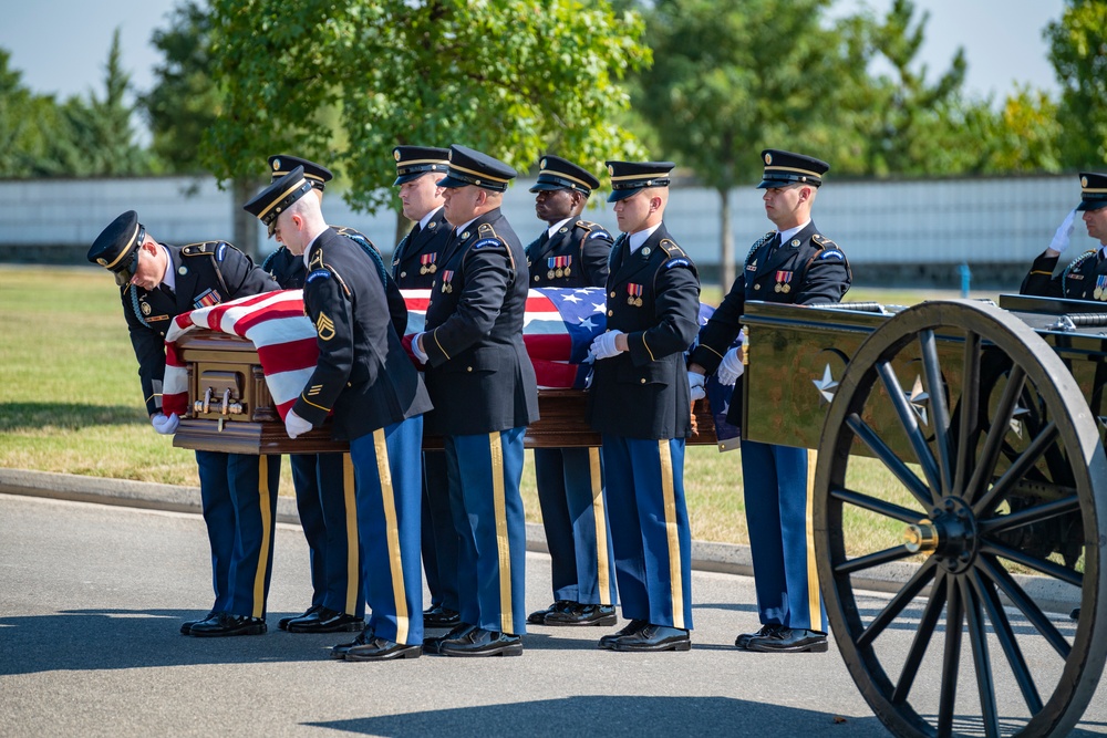 Military Funeral Honors with Funeral Escort Are Conducted For U.S. Army Private 1st Class John Taylor, Korean War Repatriation