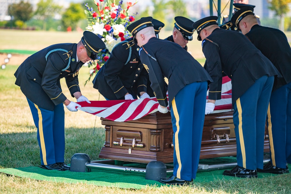 Military Funeral Honors with Funeral Escort Are Conducted For U.S. Army Private 1st Class John Taylor, Korean War Repatriation